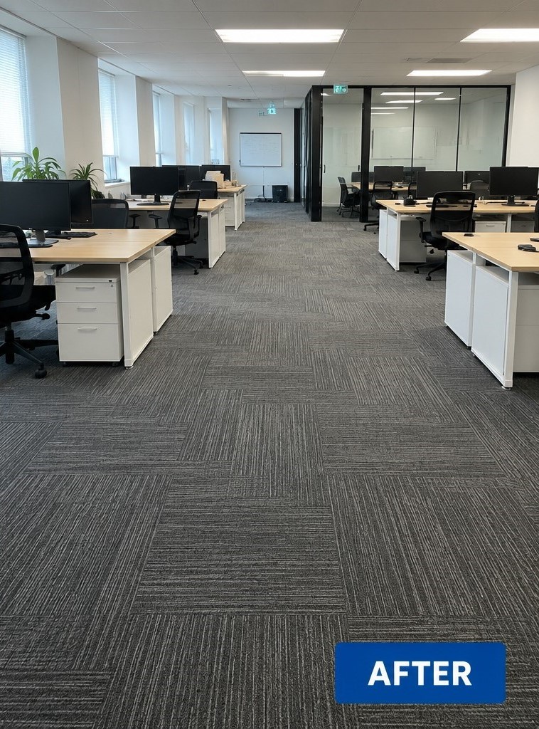 Office before cleaning