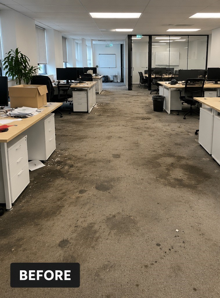 Office after cleaning